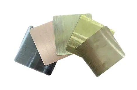 Hairline Rose Gold Plate Sheet Stainless Steel